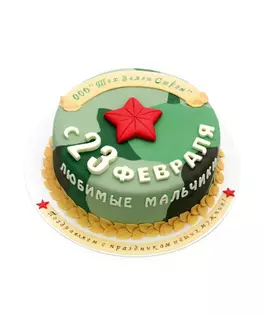 Торт на 23 февраля №7