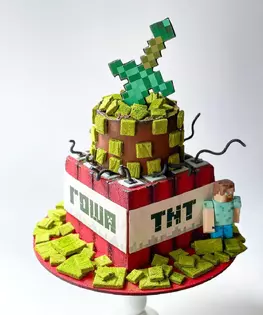 Торт MineCraft №12