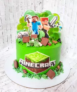 Торт MineCraft №13