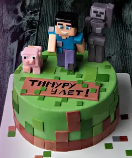 Торт MineCraft №3
