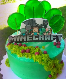 Торт MineCraft №8